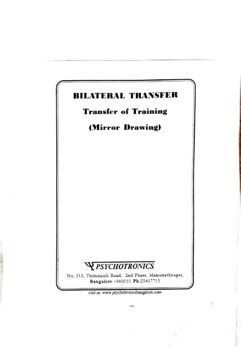 bilateral transfer|explanations for bilateral transfer.